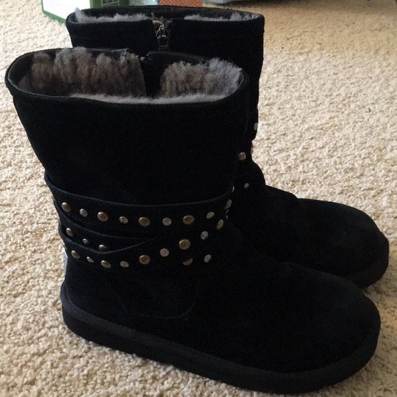 black studded uggs